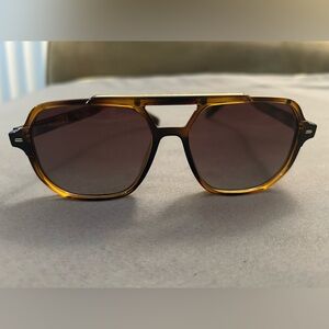 Sojos Aviator-Style Brown Tortoiseshell Polarized Sunglasses